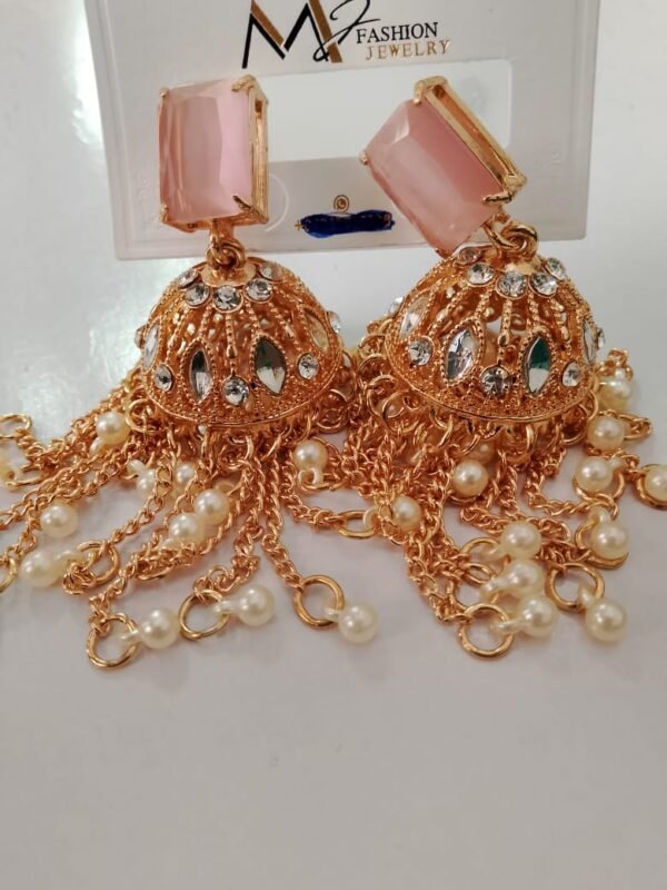Pink Color Fancy Jhumkay