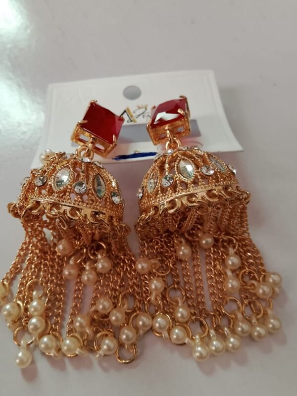 Red Color Fancy Jhumkay
